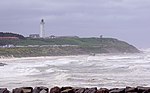 Hirtshals fyr sedd från havet