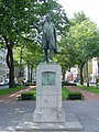 Krefeld, monument du Ponzelar : tisserand de soie.