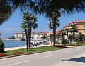 La promenade de Poreč (Croatie).