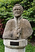 Former standing statue of the Emperor in Wimbledon, England