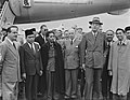 Kedatangan Susuhunan Pakubuwana XII, Adipati Mangkunegara VIII dan Perdana Menteri Mohammad Hatta di Belanda dalam rangka mengikuti Konferensi Meja Bundar pada tahun 1949