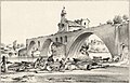 The four surviving arches drawn by Edward William Cooke in 1845