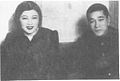 1936년 하계 올림픽 마라톤 우승하고나서 귀국 이후 명월관에서 무용가 최승희와 손기정