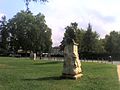 Statue of Cesare Battisti in Valentino Park.