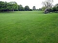 Hall Garth Park, variations in the ground may be former earthworks of a medieval moated site