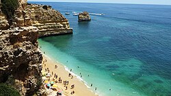 Algarve's typical coast (Marinha Beach, near Lagoa)