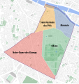 Les quartiers du 6e arrondissement.