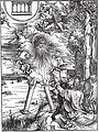 São João que devora o livro do Apocalipse, de Albrecht Dürer, c. 1497–98 Apocalipse 10:9