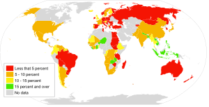 map of 2019 global home-based workers