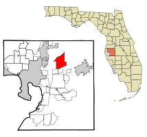 Location in Hillsborough County and the state of Florida