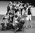 Image 1Sports photojournalists at Indianapolis Motor Speedway (from Photojournalism)