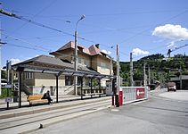 Aktuelle Haltestelle beim Stubaitalbahnhof