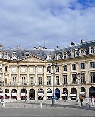 20, place Vendôme à Paris, adresse de la bijouterie Mauboussin.