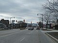 Highway 26 as First Street in Collingwood, facing west towards Blue Mountain