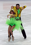 Vestuario de patinaje en verde claro