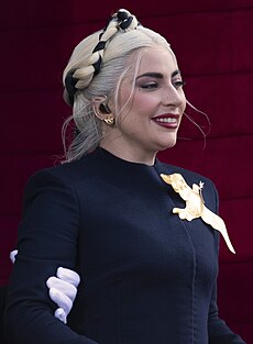 Lady Gaga počas inaugurácie Joea Bidena v roku 2021