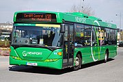 Scania OmniCity at Newport bus station May 2013