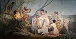 Tableau Nymphes et Satyres au musée Mandet.