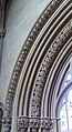 Carvings on the left side of the portal arch of the chapter house