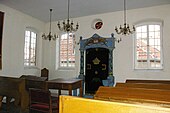 Intérieur de la synagogue.