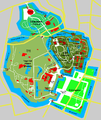 แผนผังพระราชวังและบริเวณโดยรอบ