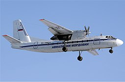 Mordovia Airlinesin An-24.