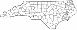 Location of Unionville, North Carolina