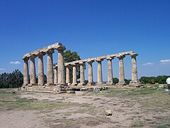 Temple d'Héra (en) à Métaponte.