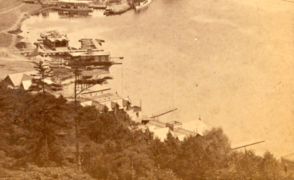 Boathouse Row from Lemon Hill (c. 1873-74)