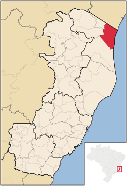 Location in Espírito Santo