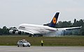 Einer der ersten Trainingsflüge des Airbus A 380 der Lufthansa im Mai 2010