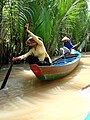 Canoa in Vietnam nel delta del Mekong, 2009.