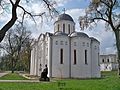 Borys and Hlib Cathedral in front of Saviour-Transfiguration Cathedral