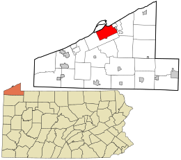 Location in Erie County and the U.S. state of Pennsylvania.