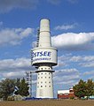 A former reconnaissance tower, (Aufklärungsturm), which now hosts a restaurant