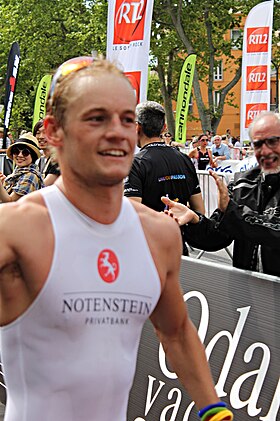 Jan van Berkel beim Ironman 70.3 Pays d'Aix France, 2015