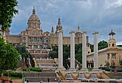 Palau Nacional und Quatre Columnes, Barcelona 22. Mai 2013