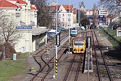 pohled na stanici ze Svatovítského mostu