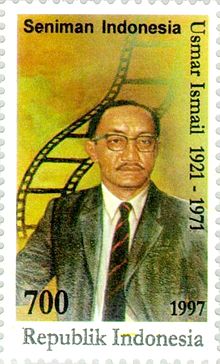 Description de l'image Usmar Ismail 1997 Indonesia stamp.jpg.