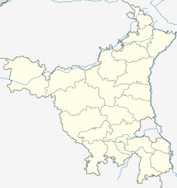 Map of Haryana showing the location of Bhagana (Hisar)