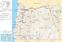 Oregon – Mappa