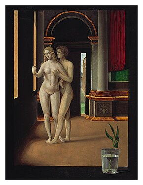 Naked lovers, Jacopo de' Barbari. Oil on poplar panel. State Museums, Berlin. Around 1500.