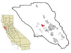 Location in Sonoma County and the state of California