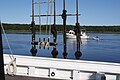 Sherman Zwicker, a wooden auxiliary schooner moored at the Maine Maritime Museum in Bath, Maine, USA