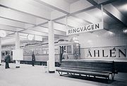 En av de första underjordiska hållplatserna var "Ringvägen" 1935.