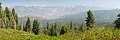 Panorama of the Sierra peaks surrounding Hume Lake.