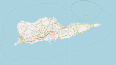 Map showing the location of Christiansted National Historic Site