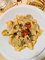 Pasta de Italia norde, con bur e lardo