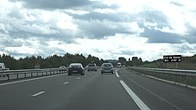 L'autoroute franchissant le col de Naves