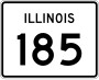 Illinois Route 185 marker